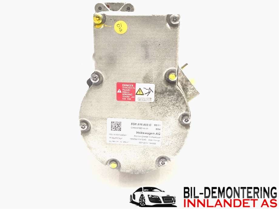 Aircondition kompressor til VW e-Golf 2017-2020 (Fase 2)  (VOLKSWAGEN|5QE 816 803 G|5QE 816 803 K|5QE.816.803.G)