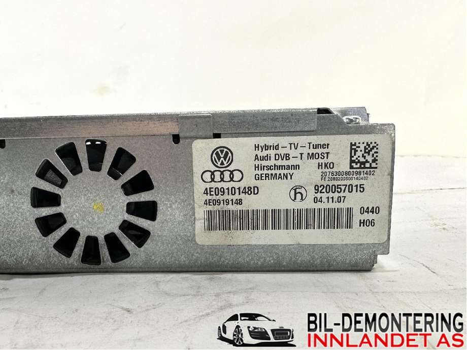 Bilstereo diverse til Audi A8 2003-2010 (Type II)  (AUDI|4E0 910 148 C|4E0 910 148 E|)