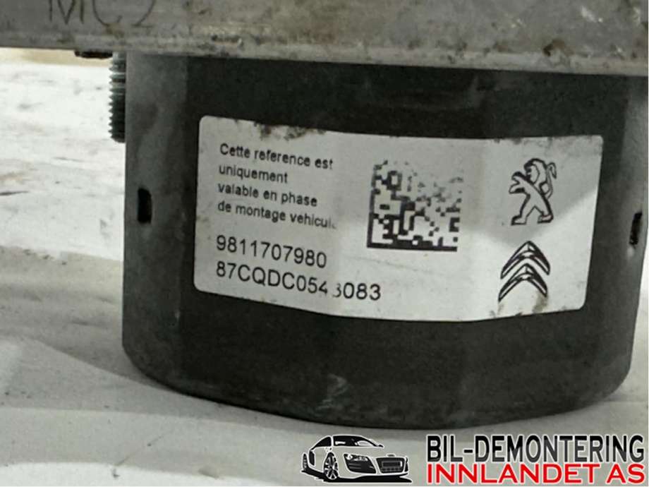 ABS sentral til Peugeot 308 2011-2013 (Type I, Fase 2)  (PEUGEOT|16 071 262 80||9811707980)