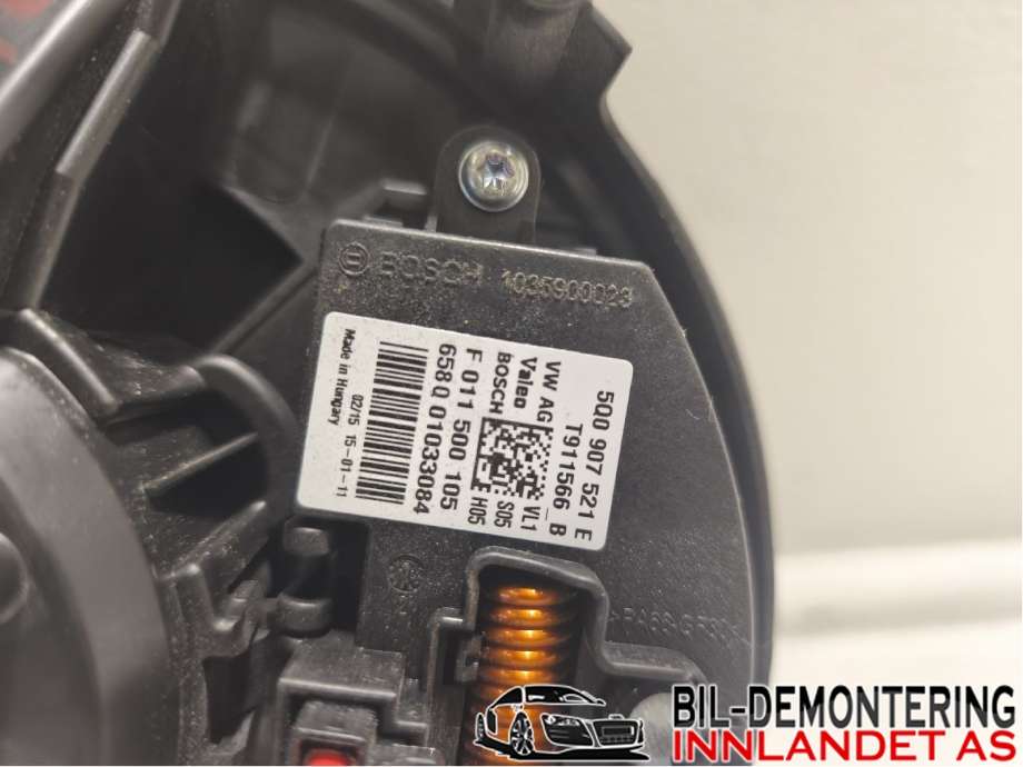 Varmeapparat motor til Audi A3 2012-2016 (Type III, Fase 1)  (AUDI|5Q1 819 021 B|5Q1 819 021 H|5Q1.819.021.B)