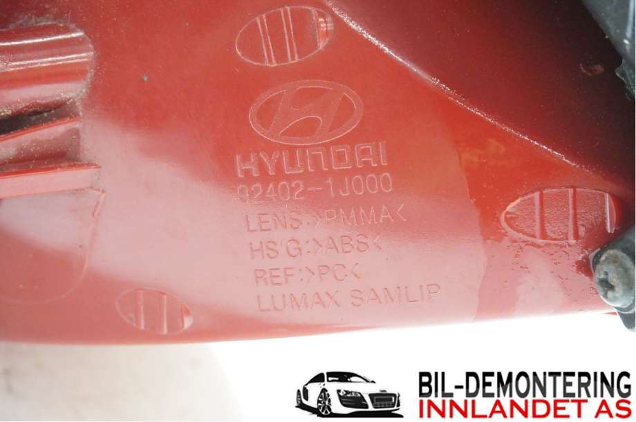 Baklykt høyre til Hyundai i20 2009-2014 (Type I)  (HYUNDAI|924021J000||92402-1J000)