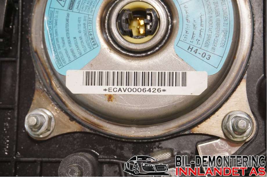 Airbag rattpute til Hyundai i20 2009-2014 (Type I)  (HYUNDAI|569001J5009P|)