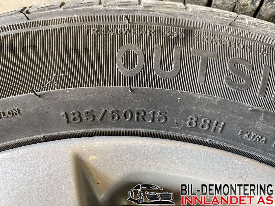 Felgsett aluminium til Suzuki Swift 2005-2010  (SUZUKI|15X5;5J ET45|185/60R15|)