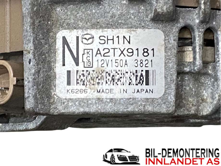 Dynamo til Mazda 6 2013-2015 (Type III, Fase 1) (MAZDA|SH1N18300||A2TX9181)