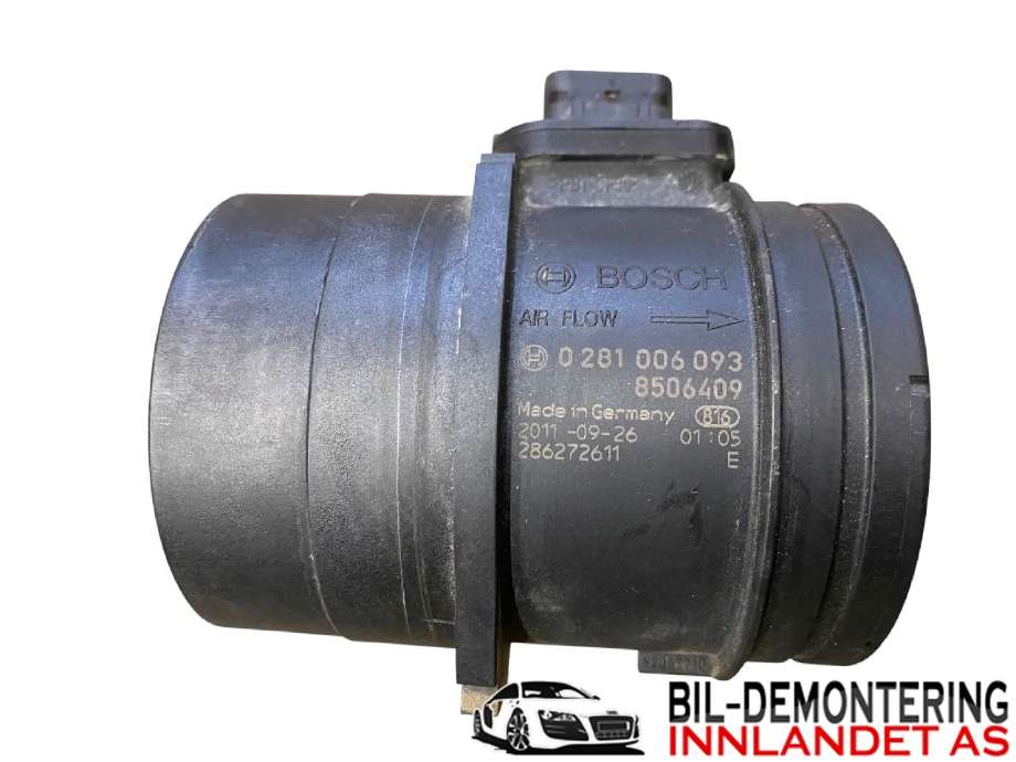 Luftmengde/luftmassemåler til BMW 3-Serie 2005-2011 (E90/E91/E92/E93) (E90/E91/E92/E93) (BMW|13 62 8 506 409||0 281 006 093)