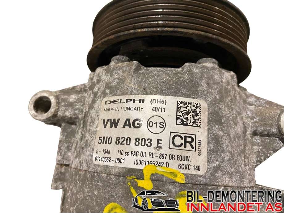 Aircondition kompressor til VW Passat 2011-2015 (B7) (B7) (VOLKSWAGEN|5K0 820 803|1K0 820 808 F|)