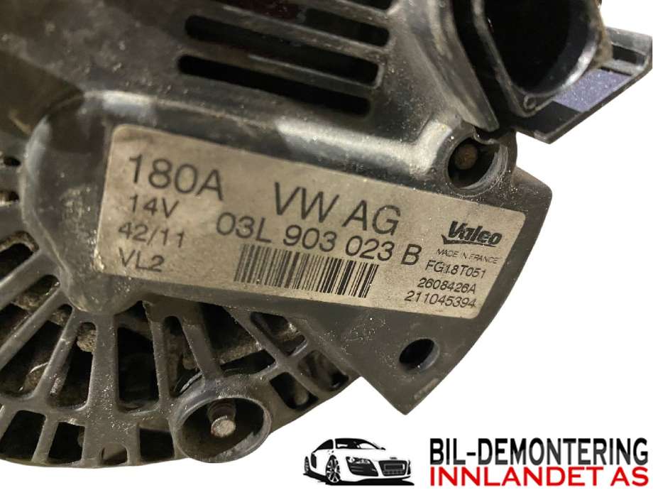 Dynamo til VW Passat 2011-2015 (B7) (B7) (VOLKSWAGEN|03L 903 023 B|)