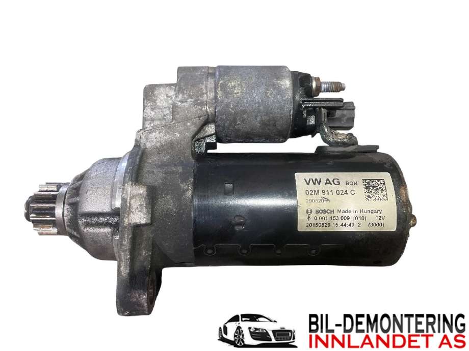 Starter diesel til Škoda Yeti 2014-2017 (Fase 2)  (SKODA|02M 911 024 C|02M 911 024 CX|)