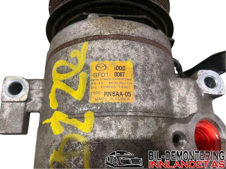 Aircondition kompressor til Mazda 6 2013-2015 (Type III, Fase 1) (MAZDA|BFD161450|)