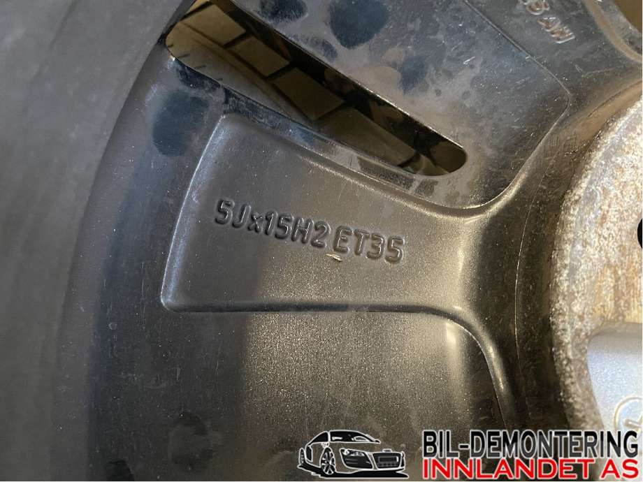 Felgsett aluminium til VW E-Up 2013-2019 (VOLKSWAGEN|5JX15H2 ET35|165/65R15|)