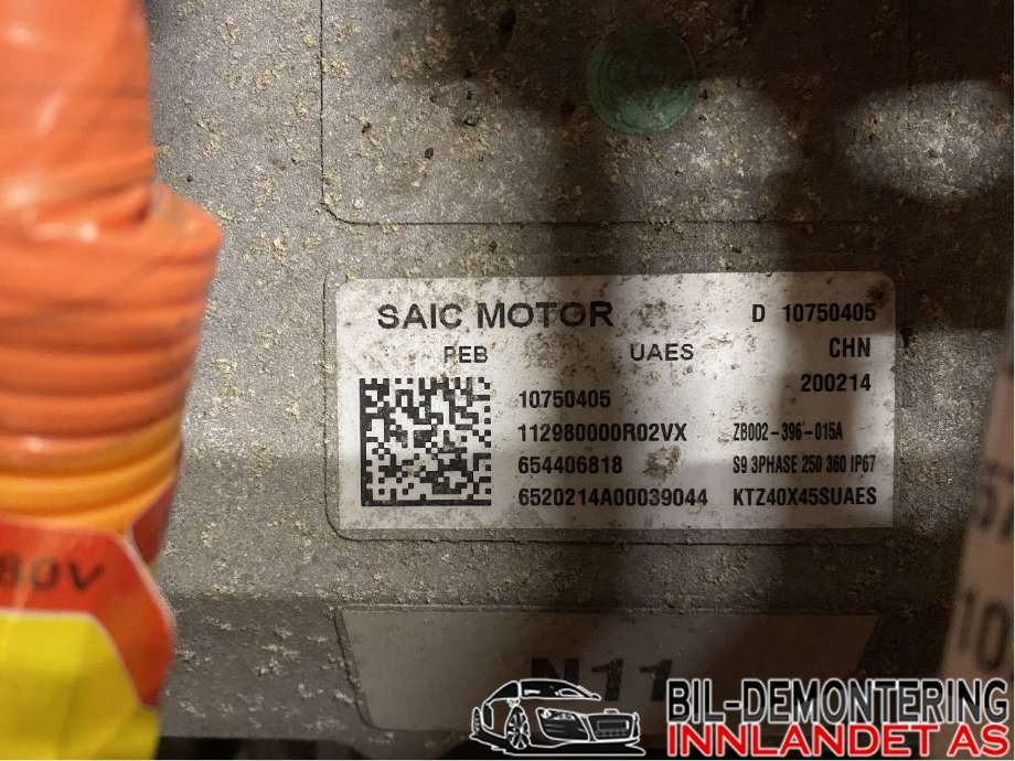 Inverter elbil til MG ZS EV 2019-2021 (Type I, Fase 1)  (MG|10750405|10538481|)