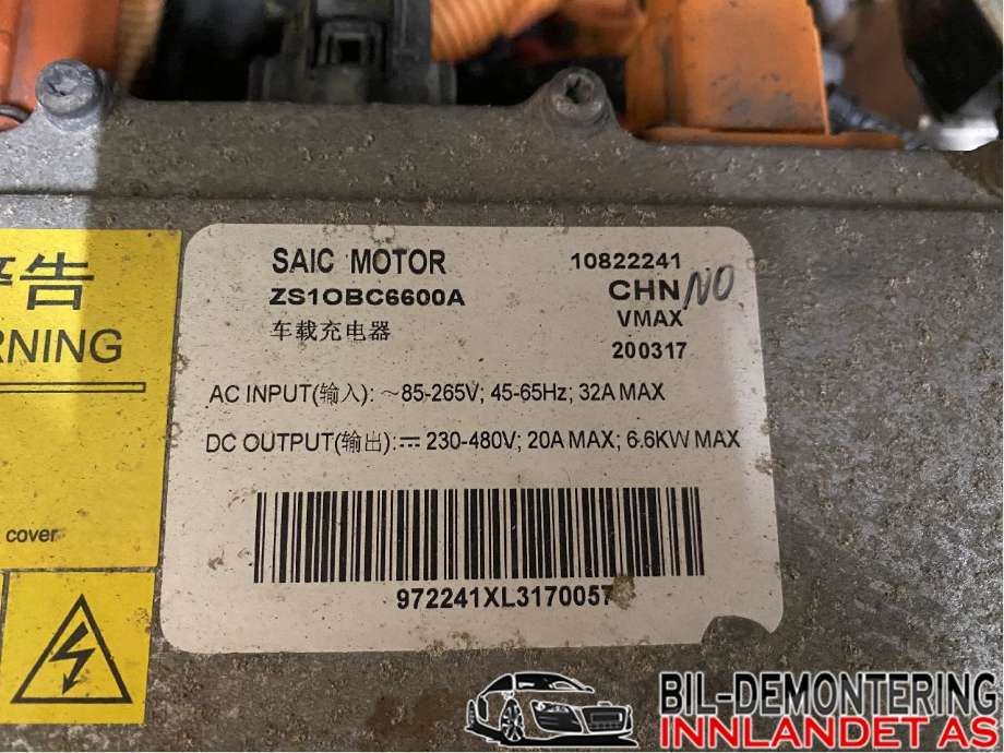 DCDC converter hybrid til MG ZS EV 2019-2021 (Type I, Fase 1)  (MG|10822241|10521086|)