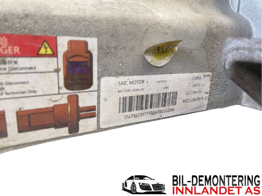 Batteripakke elbil til MG ZS EV 2019-2021 (Type I, Fase 1) (MG|10879666|10919977|)