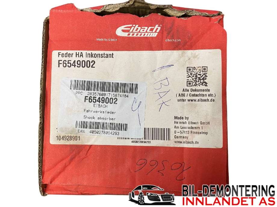 Fjær bak spiralfjær til Opel Zafira B 2005-2011  (OPEL|F6549002|)