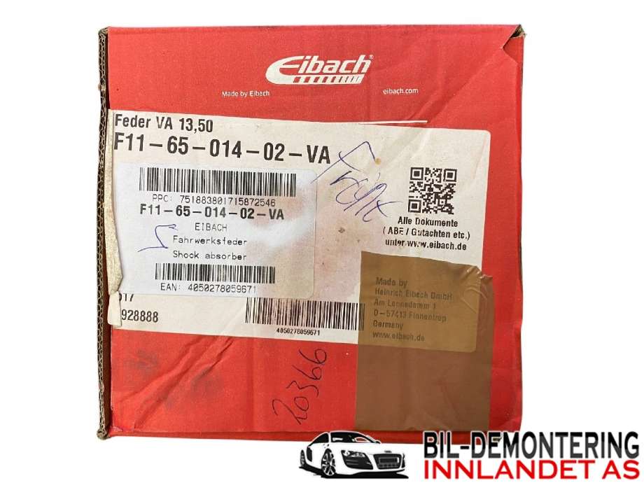 Fjær foran spiralfjær til Opel Zafira B 2005-2011  (OPEL||F11-65-014-02-VA)