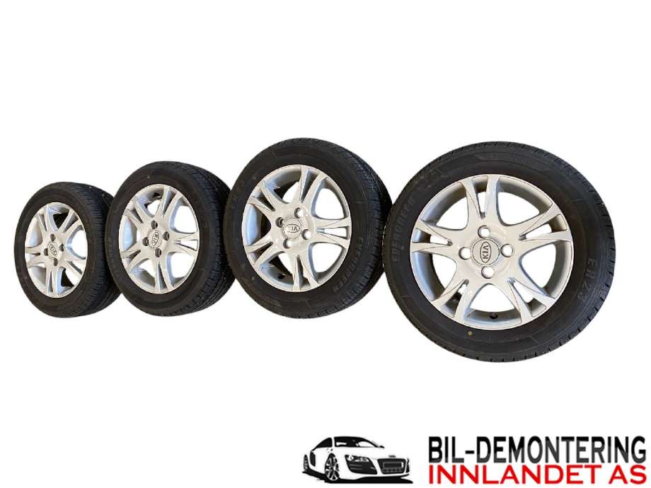 Felgsett aluminium til Kia Picanto, 2011-2017 (Type II) (KIA|5JX14H2 ET 49)