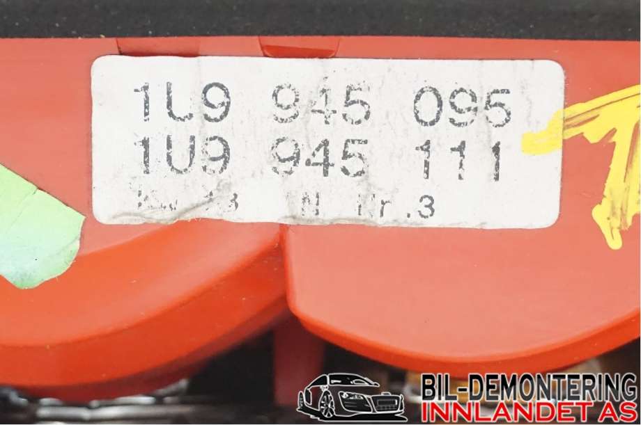 Baklykt venstre til Škoda Octavia 2000-2004 (Type I, Fase 2)  (1U9 945 111|)
