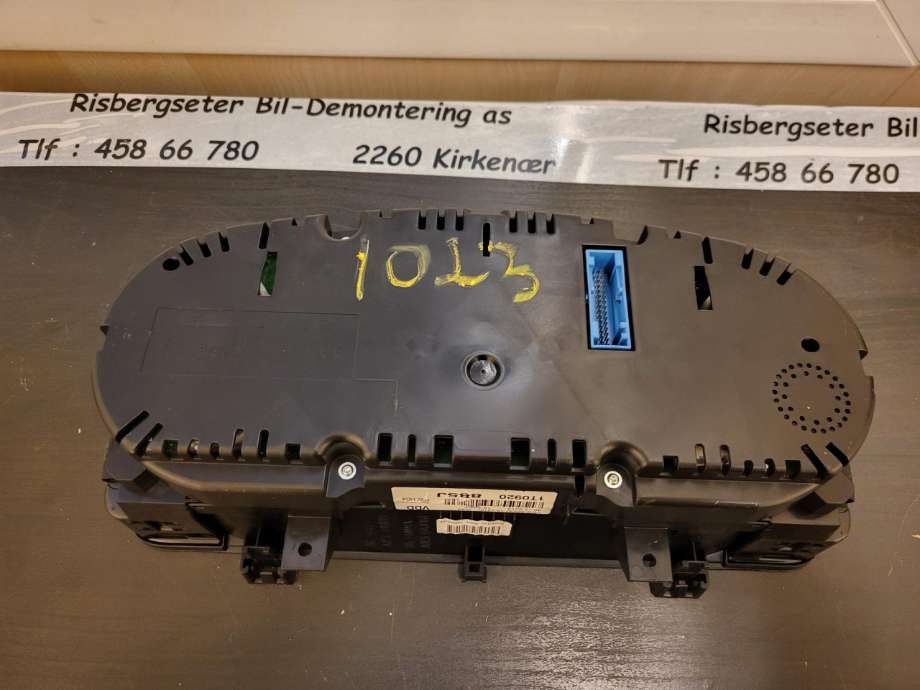 Instrumentpanel til VW Touran 2010-2015 (Type I, Fase 3)  (1T0 920 885 J|1T0 920 885 JX|)