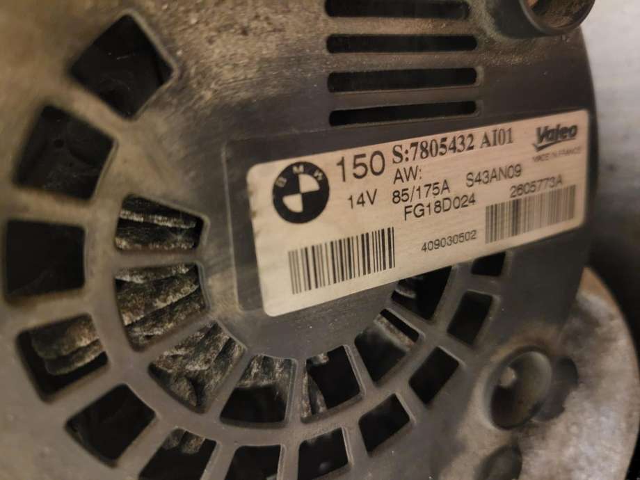 Dynamo diesel til BMW X3 2007-2010 (Fase 2) (E83) (E83) (12 31 7 808 073|12 31 7 805 432|)
