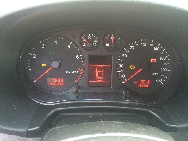 Audi A3 1996-2003 (Type I) , Motorkode: ARX, Girkassekode: 