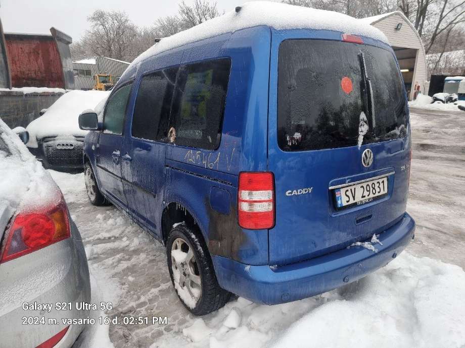 VW Caddy 2010-2015 (Type III, Fase 2) , Motorkode: CFH, Girkassekode: 