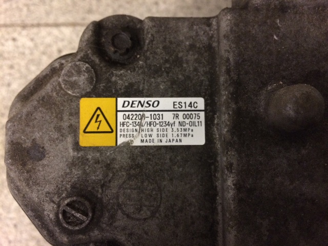 Aircondition kompressor til Toyota Auris 2013-2015 (Type II, Fase 1)  (042200-1031|)