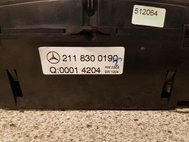 Varmeapparat betjening til Mercedes E-Klasse 2002-2006 (Fase 1) (W211) (W211) (VDO|2118300190|)