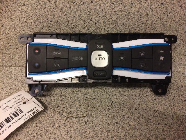 Varmeapparat betjening til Nissan Leaf, 2011-2017 (Type I)  (27500 3NH0C)