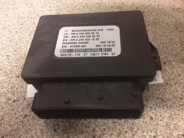 Styreenhet elektrisk parkbrems (EPB - Electric Parking Brake) til Mercedes GLA, 2014-2020 (X156) (X156) (A2469004512)