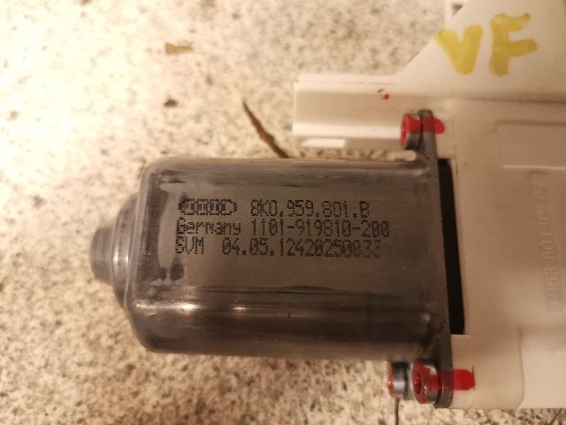 Ruteheis, kun motor, venstre foran til Audi Q5 2008-2012 (Type I, Fase 1)  (8K0.959.801.B|)