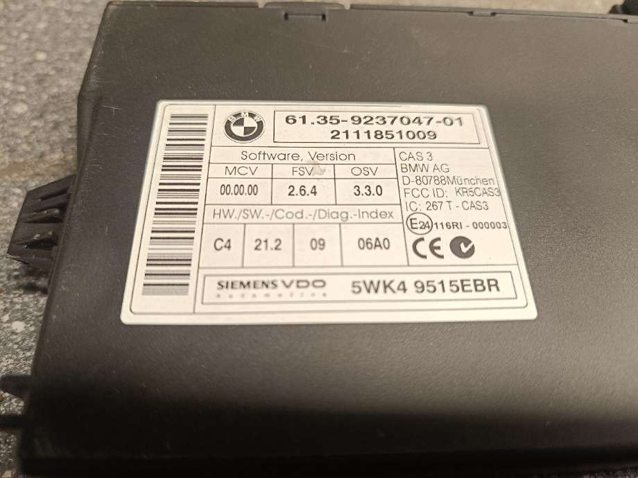 Styreenhet diverse til BMW 3-Serie 2005-2011 (E90/E91/E92/E93) (E90/E91/E92/E93) (61.35-9237047-01|)
