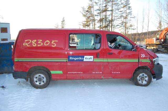 Toyota Hiace 2007-2012 (Fase 3) , Motorkode: , Girkassekode: