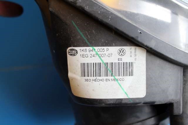 Frontlykt venstre halogen til VW Golf V, STV 2007-2010 (JETTA) (JETTA) (HELLA|1K6 941 005 P|)