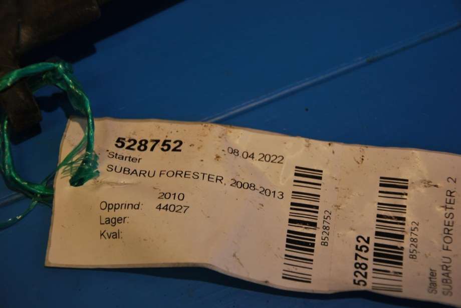 Starter til Subaru Forester 2008-2013 (Type III)  