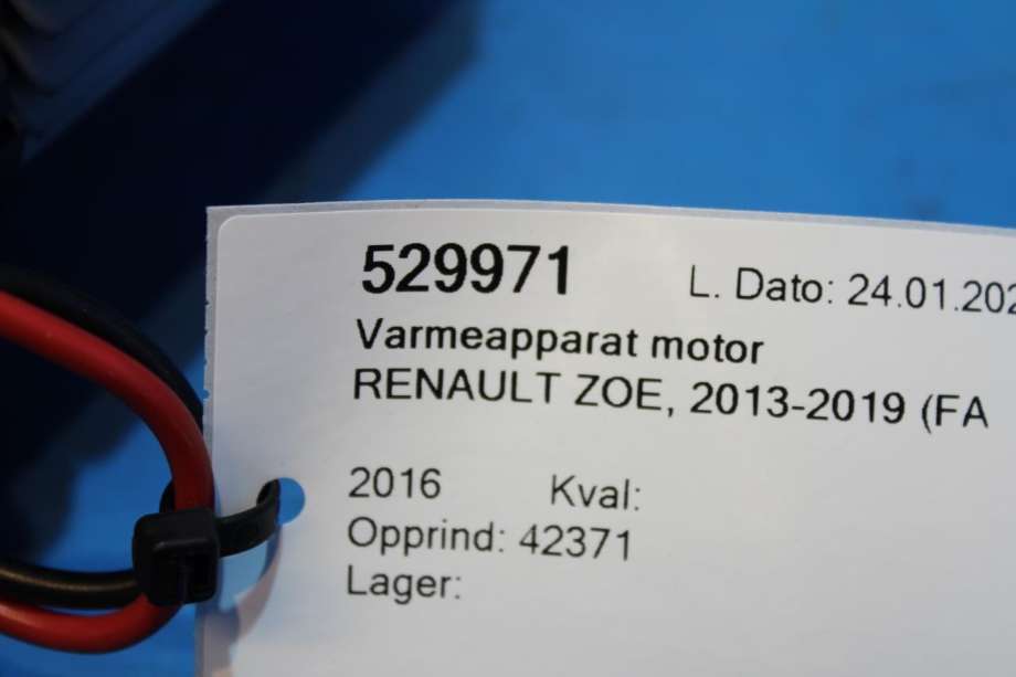 Varmeapparat motor til Renault Zoe 2013-2019 (Fase 1)  