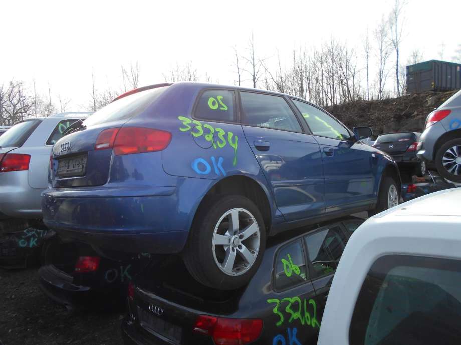 Audi A3 2003-2008 (Type II, Fase 1) , Motorkode: BLP, Girkassekode: 