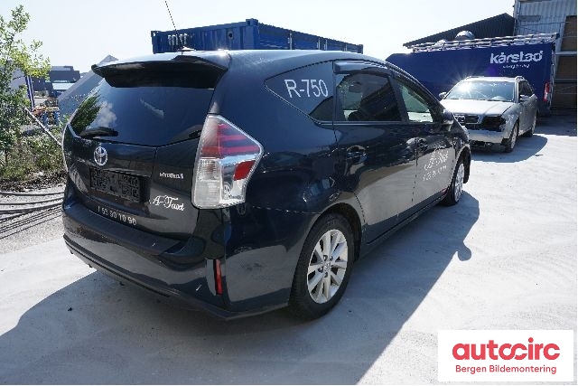 Toyota Prius +7 2012-2020 (Type III) (stasjonsvogn) (stasjonsvogn), Motorkode: 2ZR-FXE, Girkassekode: 