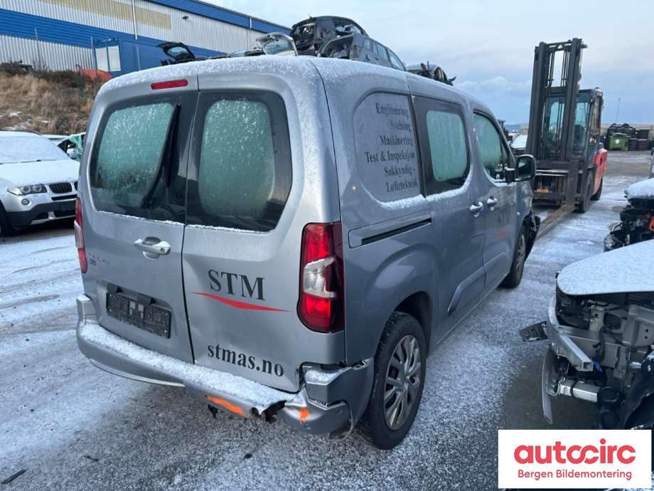 Citroën Berlingo 2019-->> (Type III) delebil , Motorkode: YHZ, Girkassekode: ATN8