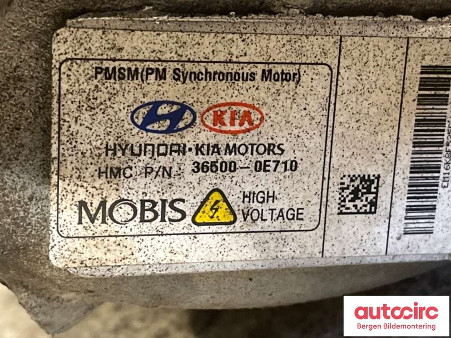 Motor elbil foran til Kia e-Soul 2019-->> (Type III) (KIA|365000E710|)