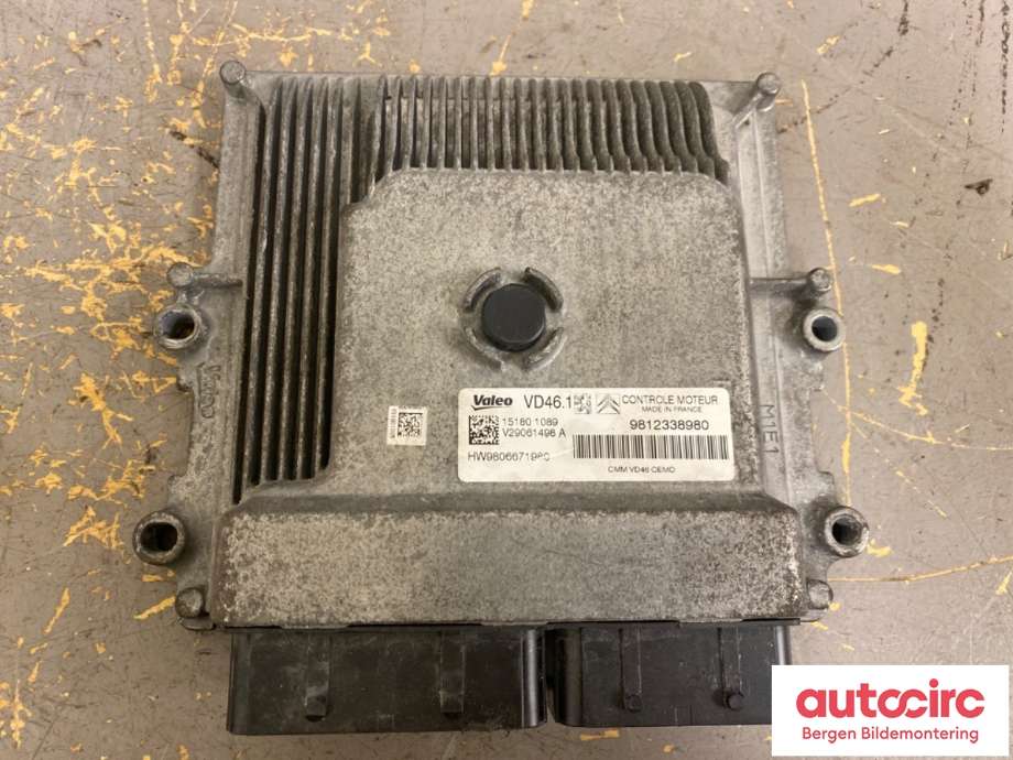 Styreenhet motor til Peugeot 2008 2013-2019 (Type I) (PEUGEOT|16 168 983 80||9812338980)