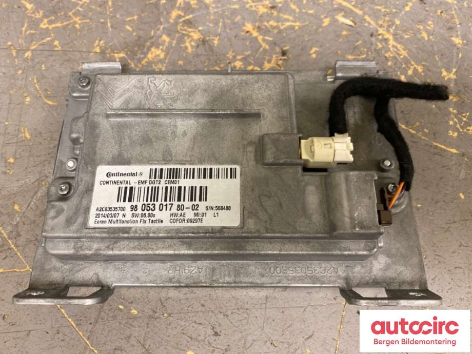 Instrument kjørecomputer til Peugeot 208 2012-2019 (Type I)  (PEUGEOT|98 053 017 80|)