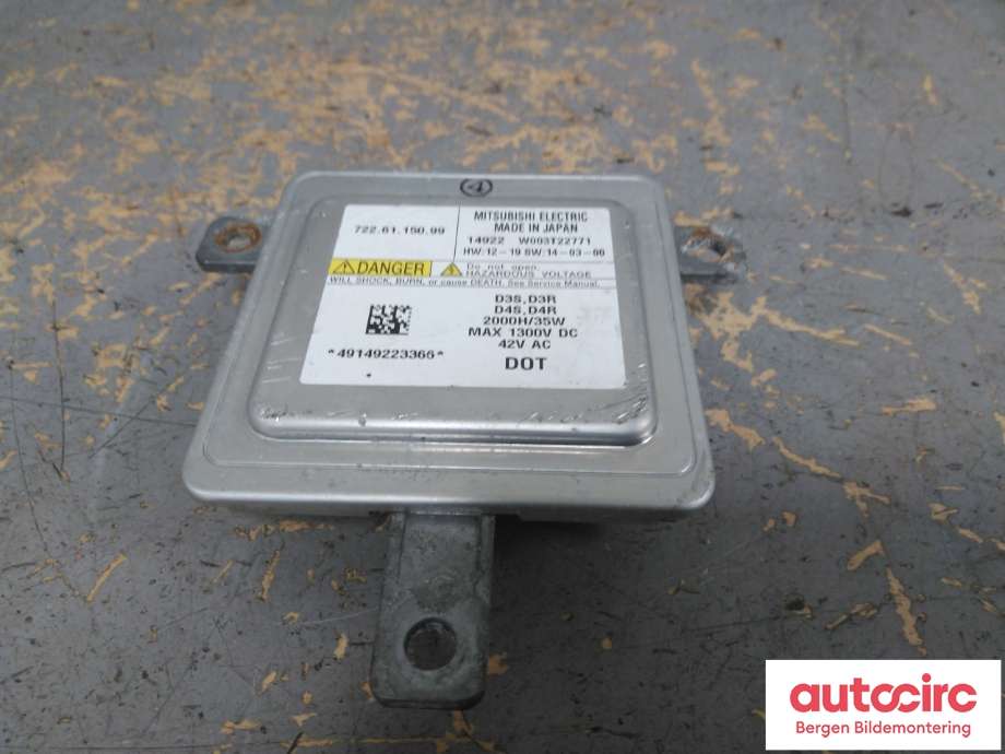 Styreenhet xenon/ballast til Volvo V40 2012-2019  (VOLVO|31335777||722.61.150.99)