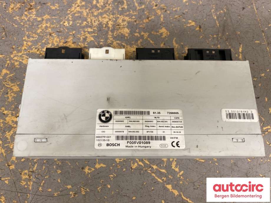 Styreenhet elektrisk bakluke til BMW 5-Serie 2010-2017 (F10/F11) (F10/F11) (BMW|61 35 7 394 651||F005V01089)