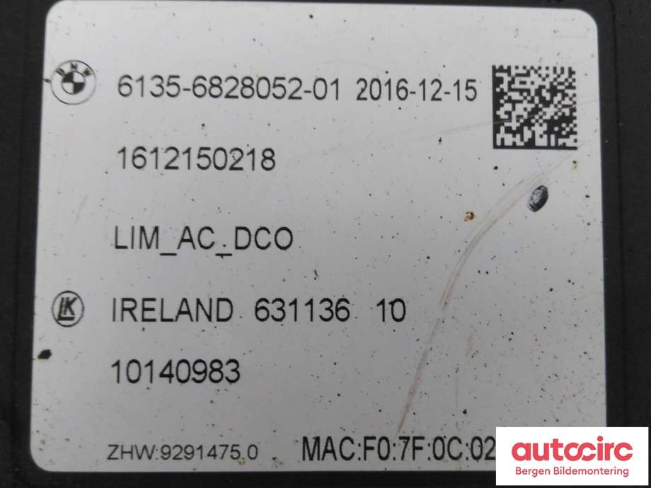 Styreenhet diverse til BMW i3 2013-2022  (BMW|61 35 6 828 052|)