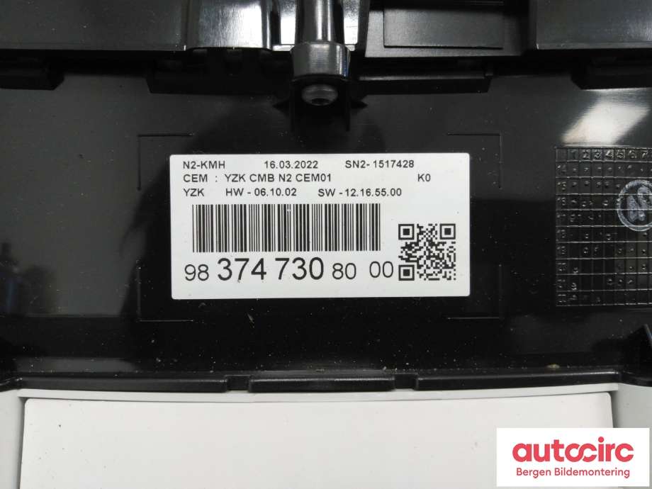 Instrumentpanel til Toyota Proace 2016-->> (Type II)  (TOYOTA|SU001B2732||983747308000)