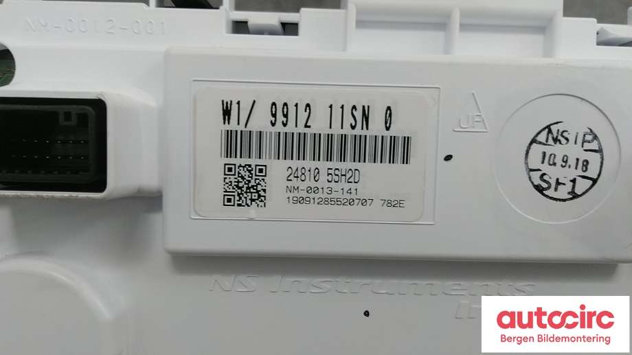 Speedometer til Nissan Leaf 2018-->> (Type II)  (NISSAN|24810-5SH2C|)