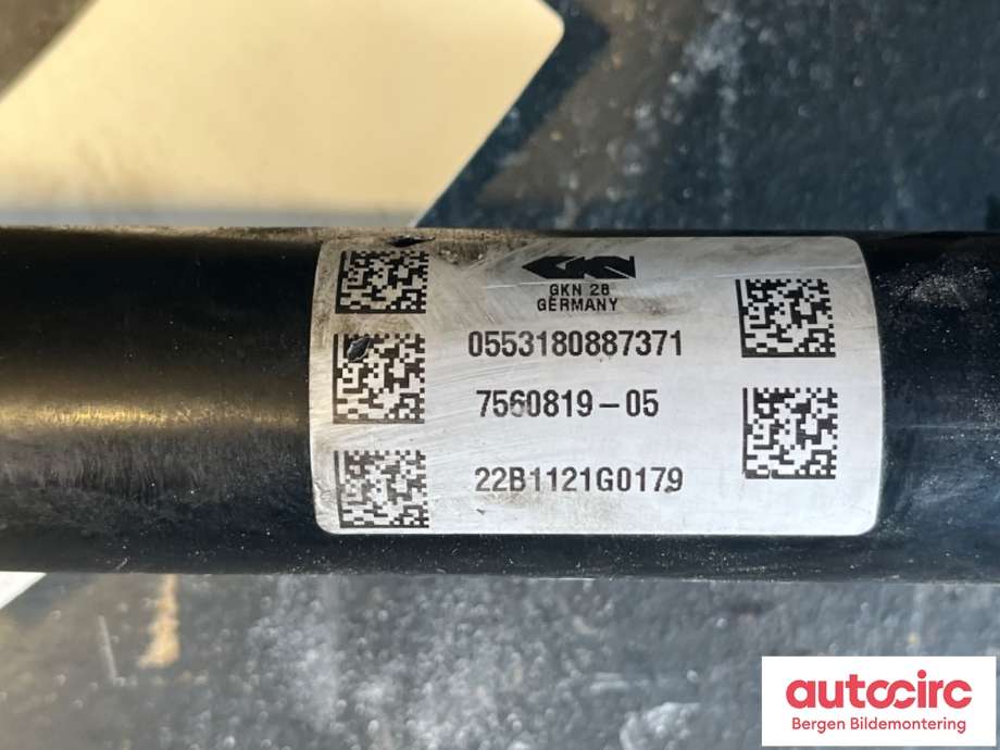Drivaksel venstre bak til BMW iX3 2021-->> (33 20 7 560 819||7560819)