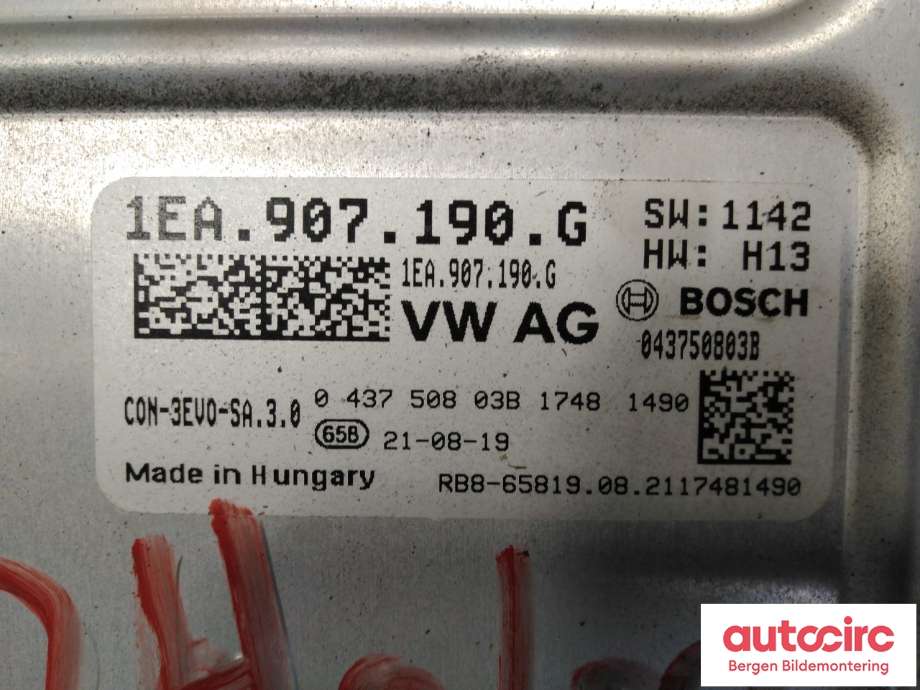 Inverter elbil til VW ID.4 2020-->> (VOLKSWAGEN||1EA.907.190.G)