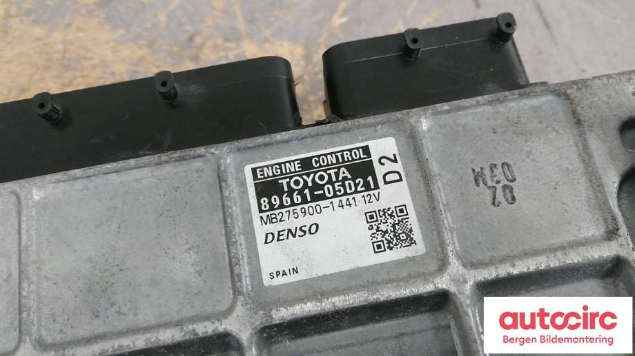 Styreenhet motor til Toyota Avensis 2009-2015 (Type III, Fase 1)  (TOYOTA|8966105D22||89661-05D21)