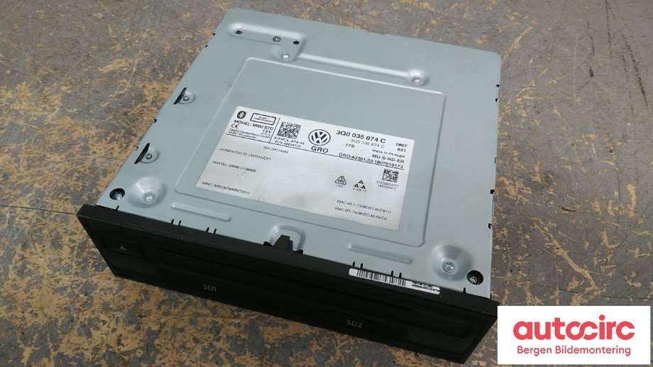 Bilstereo til Audi A4 2007-2014 (Type IV) (B8) (B8) (AUDI|8T1 035 652 HX|)